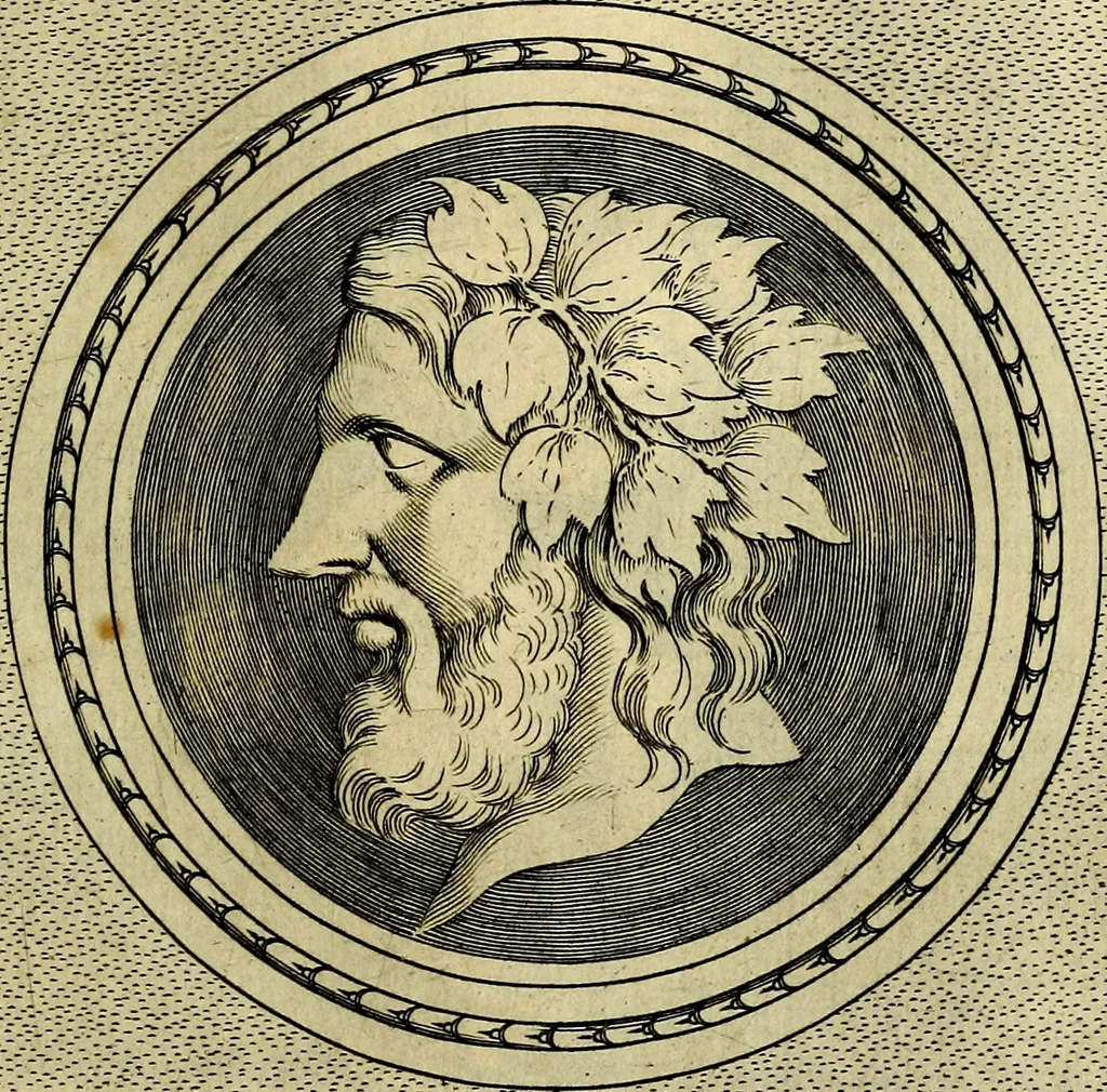An illustration from Ioannis Fabri Bambergensis ... In imagines illvstrivm ex Fvlvii Vrsini Bibliotheca, 1606, leaf 400