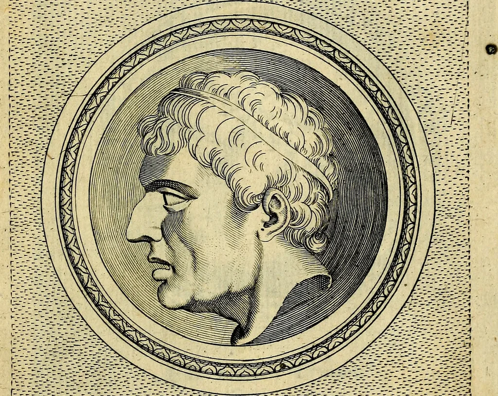 An illustration from Ioannis Fabri Bambergensis ... In imagines illvstrivm ex Fvlvii Vrsini Bibliotheca, 1606, leaf 424