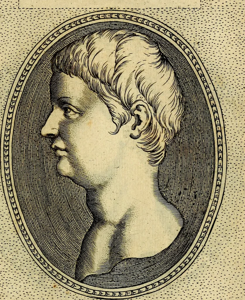 An illustration from Ioannis Fabri Bambergensis ... In imagines illvstrivm ex Fvlvii Vrsini Bibliotheca, 1606, leaf 428