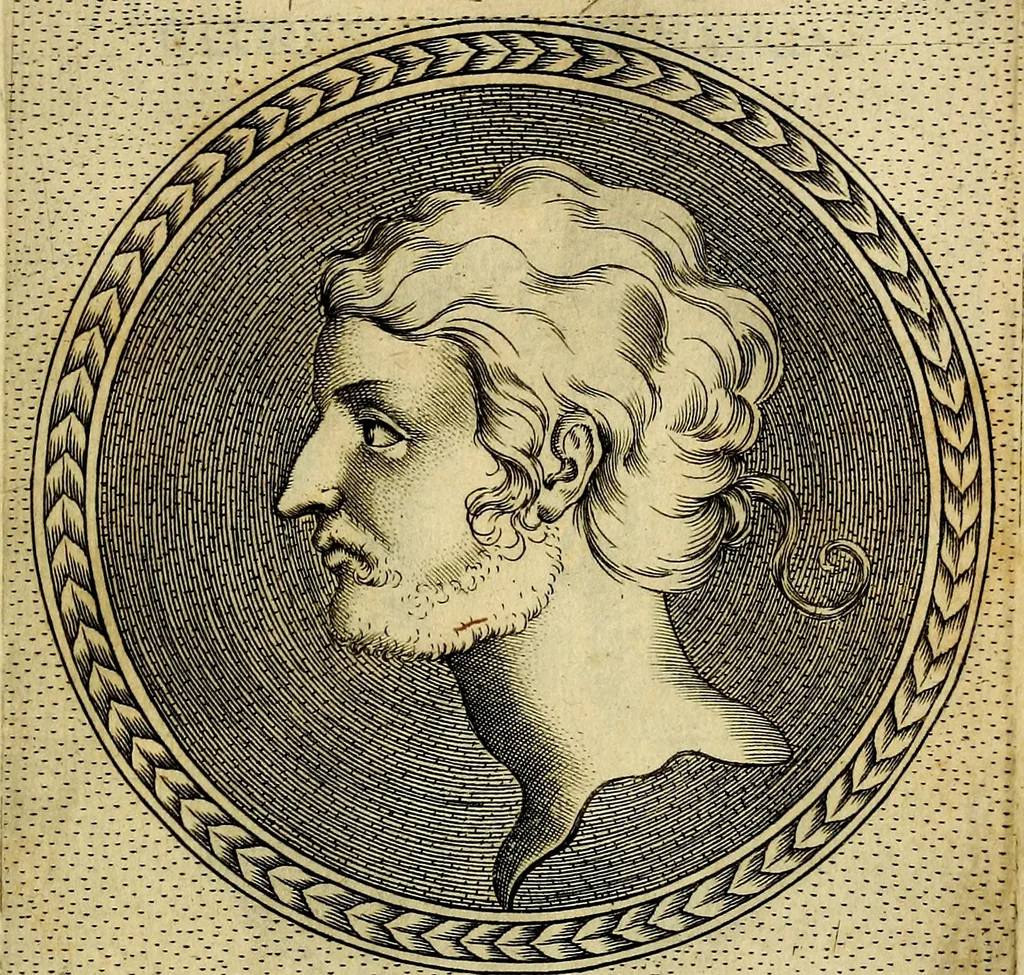 An illustration from Ioannis Fabri Bambergensis ... In imagines illvstrivm ex Fvlvii Vrsini Bibliotheca, 1606, leaf 432