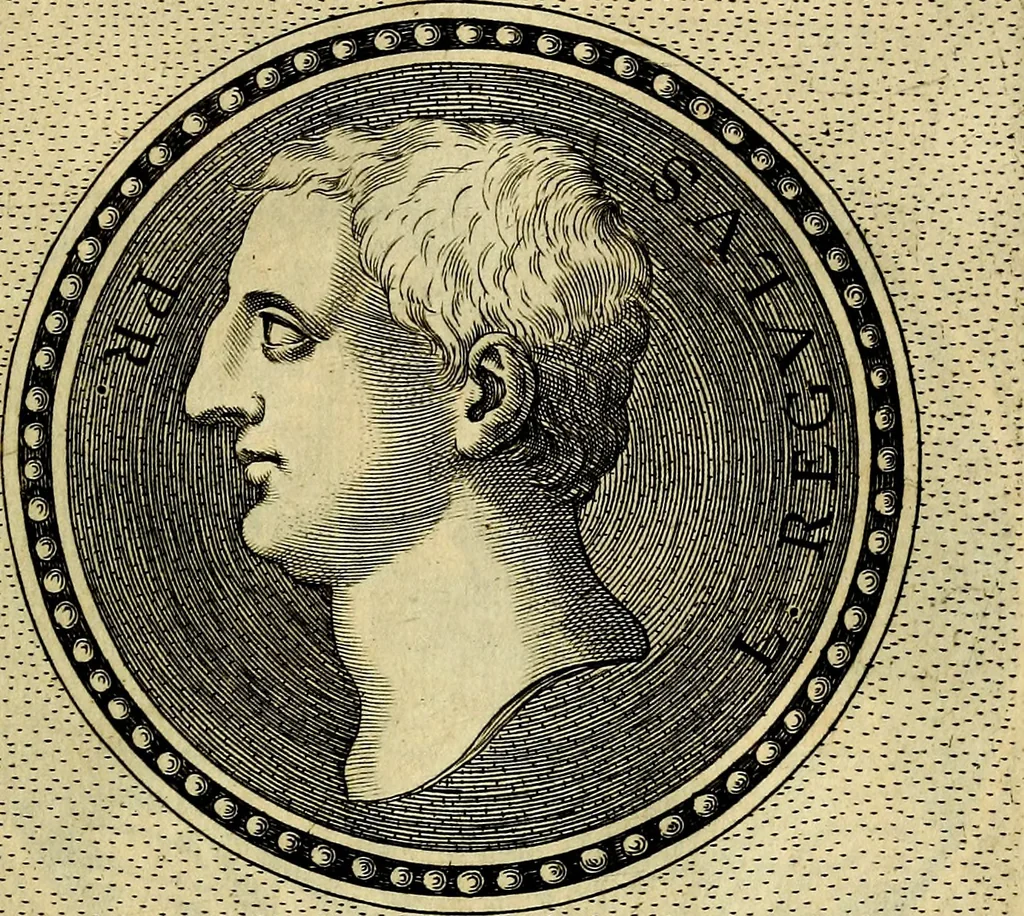 An illustration from Ioannis Fabri Bambergensis ... In imagines illvstrivm ex Fvlvii Vrsini Bibliotheca, 1606, leaf 442