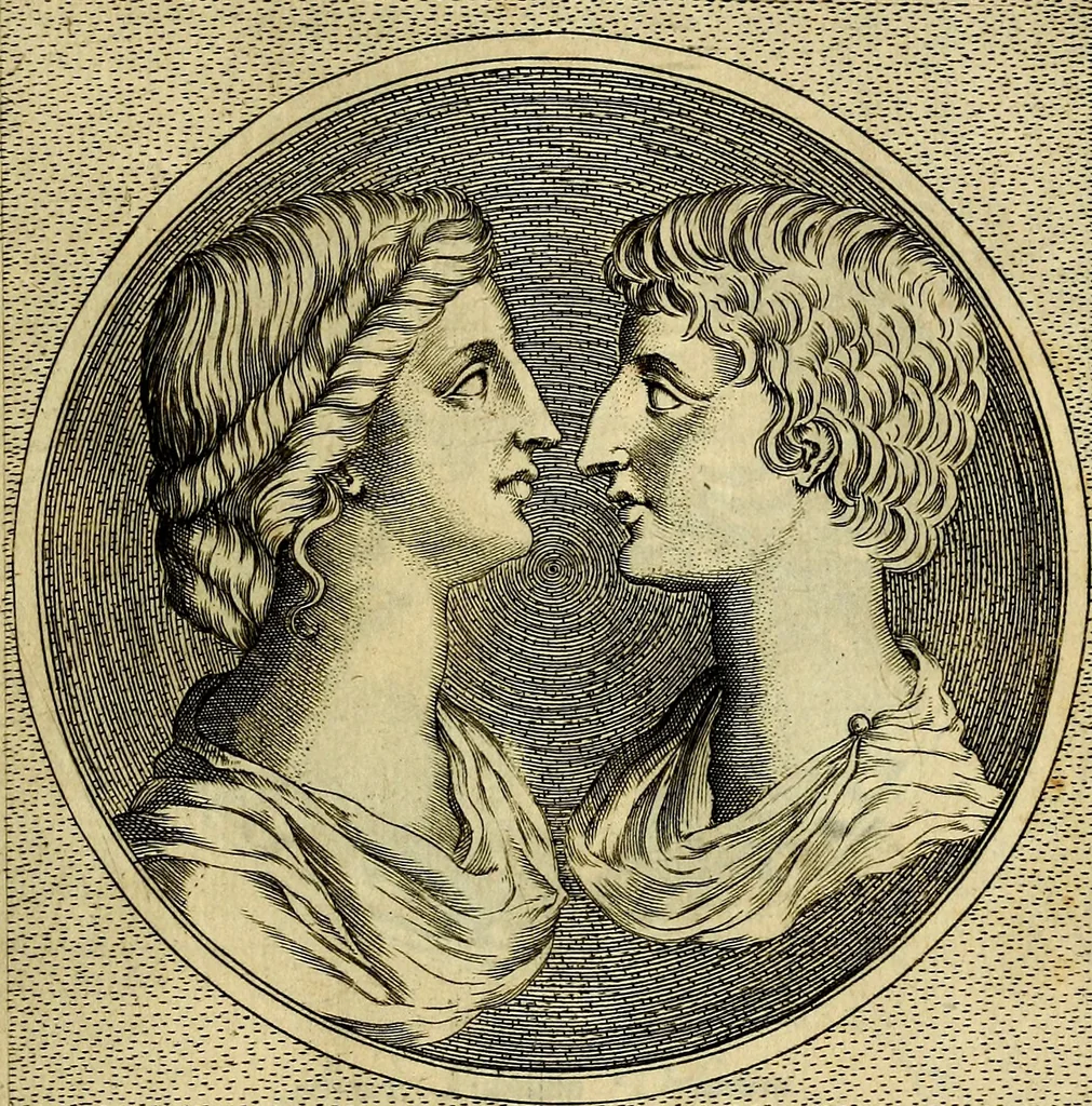 An illustration from Ioannis Fabri Bambergensis ... In imagines illvstrivm ex Fvlvii Vrsini Bibliotheca, 1606, leaf 444