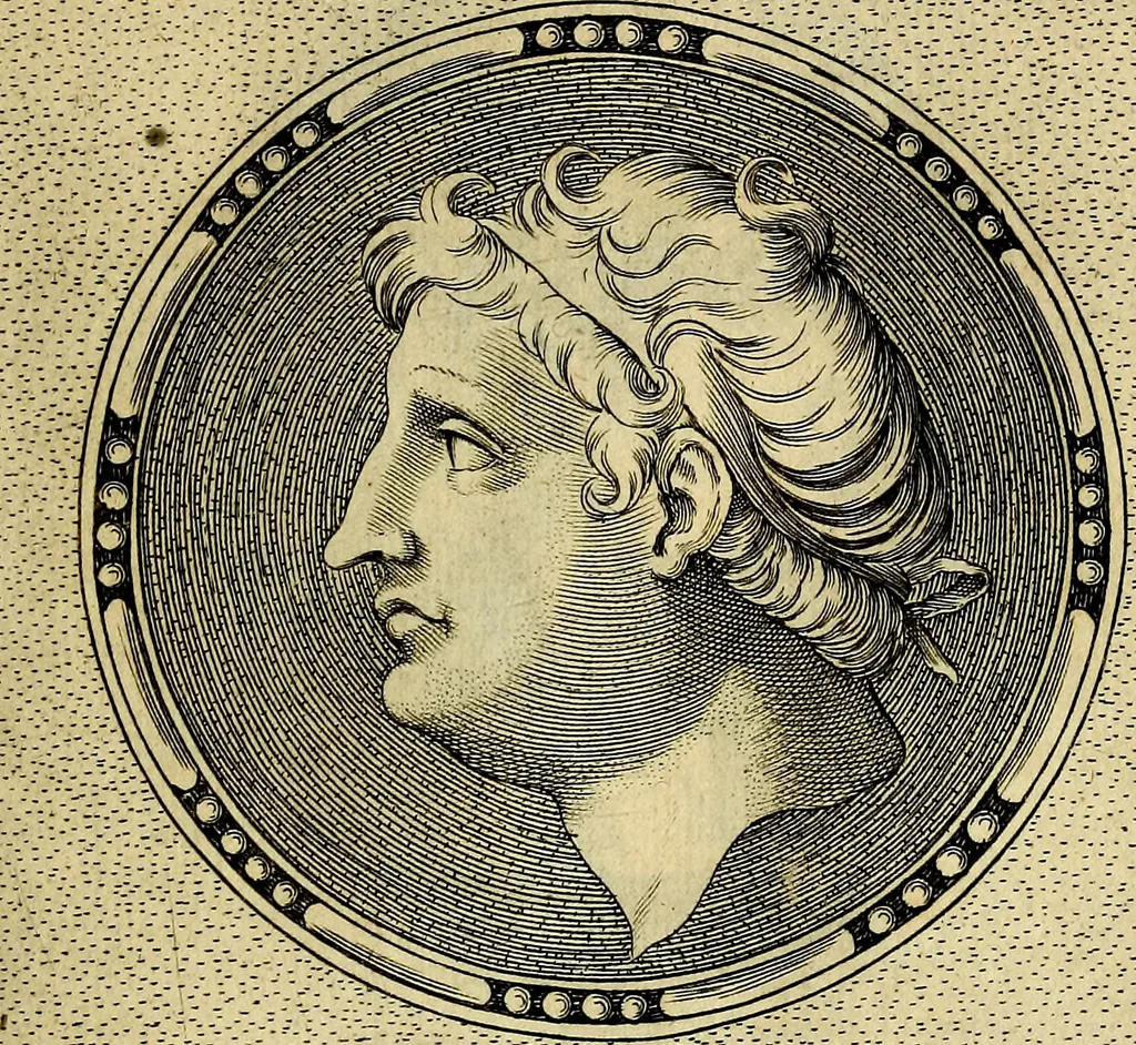 An illustration from Ioannis Fabri Bambergensis ... In imagines illvstrivm ex Fvlvii Vrsini Bibliotheca, 1606, leaf 446