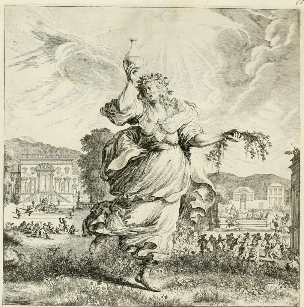 An illustration from Ioannis Guilielmi Baurn Iconographia : complectens In se passionem, miracula, vitam Christi universam : nec non, prospectus rarissimorum portuum, palatiorum, hortorum, historiarum, aliarumq[ue] rerum, quae per Italiam spectatu sunt dignae, 1671, leaf 81