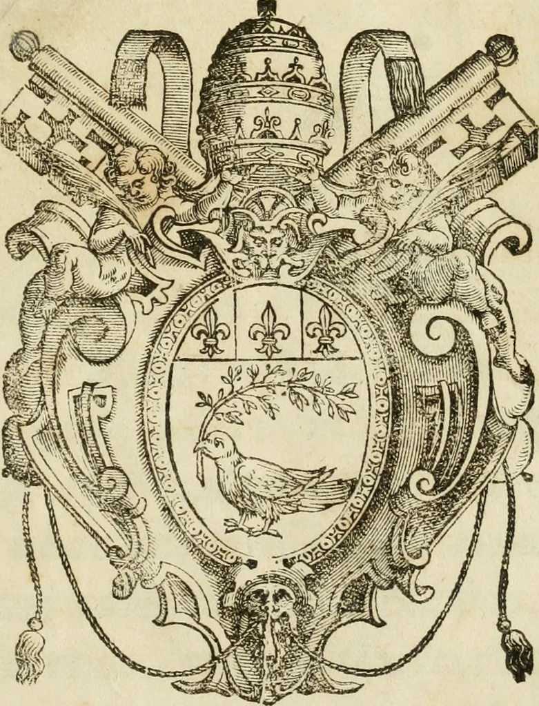 An illustration from Ioannis Mariae Vermiglioli de Vermigliolis ... Consilia criminalia ad defensam in Romana Cvria edita, 1651, leaf 4