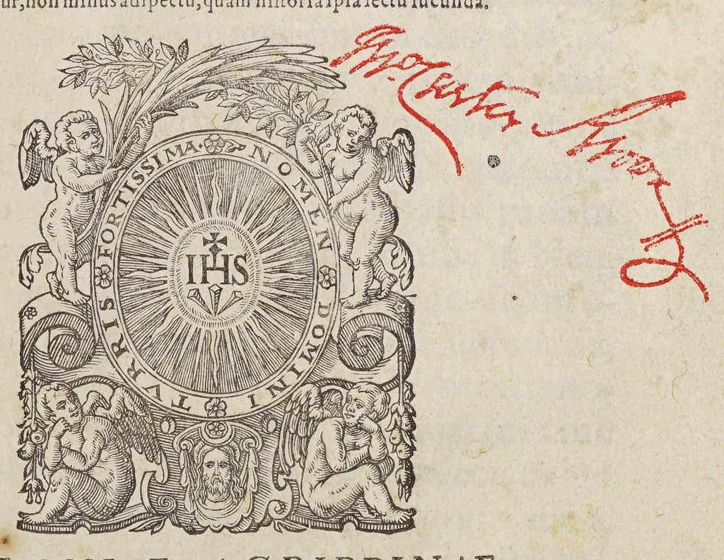 An illustration from Ioan[nis] Petri Maffeii, Bergomatis, e Societate Iesu, Historiarum Indicarum libri XVI. : Selectarum, item, ex Jndia epistolarum, eodem interprete, libri IV. Accessit Ignatii Loiolae vita., 1593, leaf 7