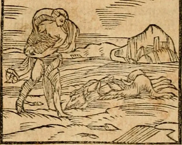 An illustration from Ioannis Pierii Valeriani Bellvnensis Hieroglyphica, sive, De sacris Ægyptiorvm aliarumq gentium literis commentariorum libri LVIII : cum duobus alijs ab eruditissimo viro annexis : accesserunt loco auctarij, Hieroglyphicorum collectanea, ex veteribus & recentioribus auctoribus descripta, & in sex libros digesta : Horapollinis item hieroglyphicorum libri duo, ex postrema Dauidis Hschelij correctione : prætereà eiusdem Pierij declamatiuncula pro barbis sacerdotum, & reliqua opuscula siue poemata omnia, 1614, leaf 223