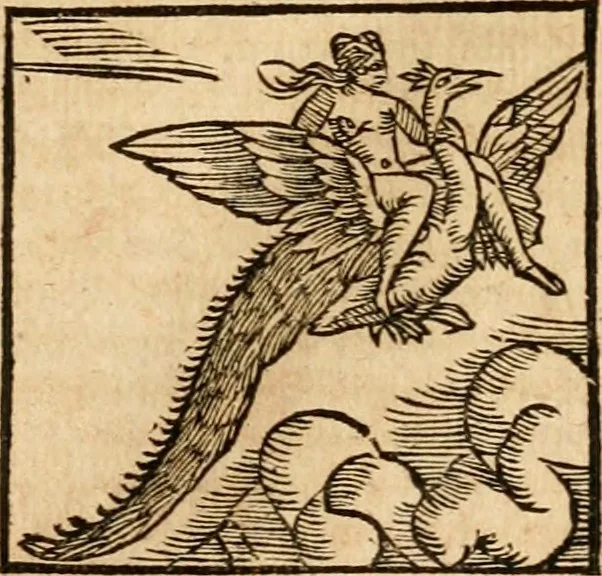An illustration from Ioannis Pierii Valeriani Bellvnensis Hieroglyphica, sive, De sacris Ægyptiorvm aliarumq gentium literis commentariorum libri LVIII : cum duobus alijs ab eruditissimo viro annexis : accesserunt loco auctarij, Hieroglyphicorum collectanea, ex veteribus & recentioribus auctoribus descripta, & in sex libros digesta : Horapollinis item hieroglyphicorum libri duo, ex postrema Dauidis Hschelij correctione : prætereà eiusdem Pierij declamatiuncula pro barbis sacerdotum, & reliqua opuscula siue poemata omnia, 1614, leaf 348
