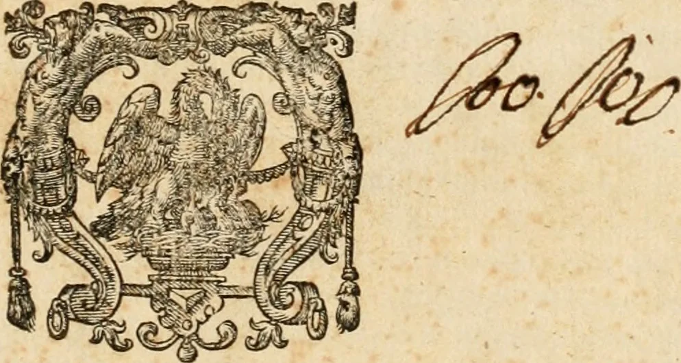 An illustration from Ioannis Pierii Valeriani Bellvnensis Hieroglyphica, sive, De sacris Ægyptiorvm aliarumq gentium literis commentariorum libri LVIII : cum duobus alijs ab eruditissimo viro annexis : accesserunt loco auctarij, Hieroglyphicorum collectanea, ex veteribus & recentioribus auctoribus descripta, & in sex libros digesta : Horapollinis item hieroglyphicorum libri duo, ex postrema Dauidis Hschelij correctione : prætereà eiusdem Pierij declamatiuncula pro barbis sacerdotum, & reliqua opuscula siue poemata omnia, 1614, leaf 4