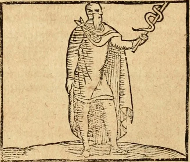 An illustration from Ioannis Pierii Valeriani Bellvnensis Hieroglyphica, sive, De sacris Ægyptiorvm aliarumq gentium literis commentariorum libri LVIII : cum duobus alijs ab eruditissimo viro annexis : accesserunt loco auctarij, Hieroglyphicorum collectanea, ex veteribus & recentioribus auctoribus descripta, & in sex libros digesta : Horapollinis item hieroglyphicorum libri duo, ex postrema Dauidis Hschelij correctione : prætereà eiusdem Pierij declamatiuncula pro barbis sacerdotum, & reliqua opuscula siue poemata omnia, 1614, leaf 452
