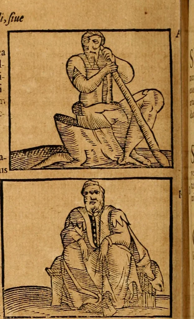 An illustration from Ioannis Pierii Valeriani Bellvnensis Hieroglyphica, sive, De sacris Ægyptiorvm aliarumq gentium literis commentariorum libri LVIII : cum duobus alijs ab eruditissimo viro annexis : accesserunt loco auctarij, Hieroglyphicorum collectanea, ex veteribus & recentioribus auctoribus descripta, & in sex libros digesta : Horapollinis item hieroglyphicorum libri duo, ex postrema Dauidis Hschelij correctione : prætereà eiusdem Pierij declamatiuncula pro barbis sacerdotum, & reliqua opuscula siue poemata omnia, 1614, leaf 459