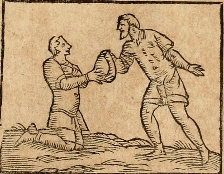 An illustration from Ioannis Pierii Valeriani Bellvnensis Hieroglyphica, sive, De sacris Ægyptiorvm aliarumq gentium literis commentariorum libri LVIII : cum duobus alijs ab eruditissimo viro annexis : accesserunt loco auctarij, Hieroglyphicorum collectanea, ex veteribus & recentioribus auctoribus descripta, & in sex libros digesta : Horapollinis item hieroglyphicorum libri duo, ex postrema Dauidis Hschelij correctione : prætereà eiusdem Pierij declamatiuncula pro barbis sacerdotum, & reliqua opuscula siue poemata omnia, 1614, leaf 560