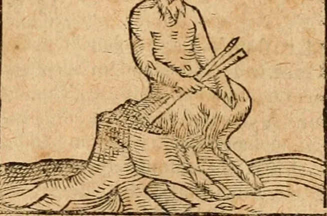 An illustration from Ioannis Pierii Valeriani Bellvnensis Hieroglyphica, sive, De sacris Ægyptiorvm aliarumq gentium literis commentariorum libri LVIII : cum duobus alijs ab eruditissimo viro annexis : accesserunt loco auctarij, Hieroglyphicorum collectanea, ex veteribus & recentioribus auctoribus descripta, & in sex libros digesta : Horapollinis item hieroglyphicorum libri duo, ex postrema Dauidis Hschelij correctione : prætereà eiusdem Pierij declamatiuncula pro barbis sacerdotum, & reliqua opuscula siue poemata omnia, 1614, leaf 658