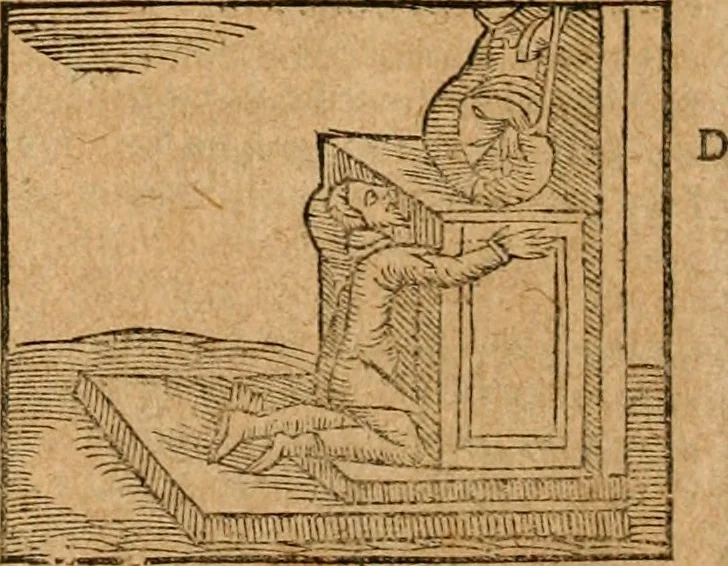 An illustration from Ioannis Pierii Valeriani Bellvnensis Hieroglyphica, sive, De sacris Ægyptiorvm aliarumq gentium literis commentariorum libri LVIII : cum duobus alijs ab eruditissimo viro annexis : accesserunt loco auctarij, Hieroglyphicorum collectanea, ex veteribus & recentioribus auctoribus descripta, & in sex libros digesta : Horapollinis item hieroglyphicorum libri duo, ex postrema Dauidis Hschelij correctione : prætereà eiusdem Pierij declamatiuncula pro barbis sacerdotum, & reliqua opuscula siue poemata omnia, 1614, leaf 685