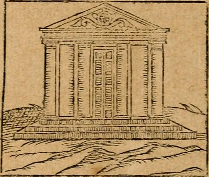 An illustration from Ioannis Pierii Valeriani Bellvnensis Hieroglyphica, sive, De sacris Ægyptiorvm aliarumq gentium literis commentariorum libri LVIII : cum duobus alijs ab eruditissimo viro annexis : accesserunt loco auctarij, Hieroglyphicorum collectanea, ex veteribus & recentioribus auctoribus descripta, & in sex libros digesta : Horapollinis item hieroglyphicorum libri duo, ex postrema Dauidis Hschelij correctione : prætereà eiusdem Pierij declamatiuncula pro barbis sacerdotum, & reliqua opuscula siue poemata omnia, 1614, leaf 687