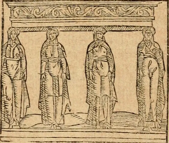 An illustration from Ioannis Pierii Valeriani Bellvnensis Hieroglyphica, sive, De sacris Ægyptiorvm aliarumq gentium literis commentariorum libri LVIII : cum duobus alijs ab eruditissimo viro annexis : accesserunt loco auctarij, Hieroglyphicorum collectanea, ex veteribus & recentioribus auctoribus descripta, & in sex libros digesta : Horapollinis item hieroglyphicorum libri duo, ex postrema Dauidis Hschelij correctione : prætereà eiusdem Pierij declamatiuncula pro barbis sacerdotum, & reliqua opuscula siue poemata omnia, 1614, leaf 690