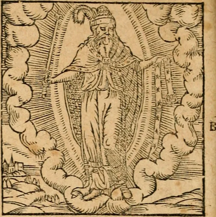 An illustration from Ioannis Pierii Valeriani Bellvnensis Hieroglyphica, sive, De sacris Ægyptiorvm aliarumq gentium literis commentariorum libri LVIII : cum duobus alijs ab eruditissimo viro annexis : accesserunt loco auctarij, Hieroglyphicorum collectanea, ex veteribus & recentioribus auctoribus descripta, & in sex libros digesta : Horapollinis item hieroglyphicorum libri duo, ex postrema Dauidis Hschelij correctione : prætereà eiusdem Pierij declamatiuncula pro barbis sacerdotum, & reliqua opuscula siue poemata omnia, 1614, leaf 793