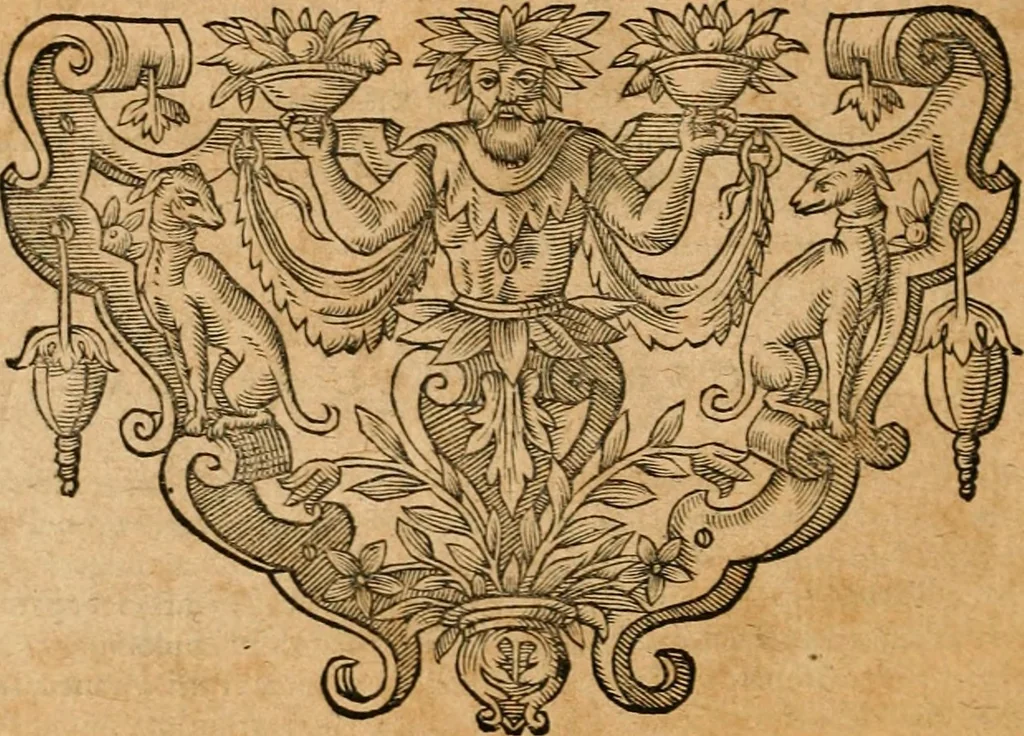 An illustration from Ioannis Pierii Valeriani Bellvnensis Hieroglyphica, sive, De sacris Ægyptiorvm aliarumq gentium literis commentariorum libri LVIII : cum duobus alijs ab eruditissimo viro annexis : accesserunt loco auctarij, Hieroglyphicorum collectanea, ex veteribus & recentioribus auctoribus descripta, & in sex libros digesta : Horapollinis item hieroglyphicorum libri duo, ex postrema Dauidis Hschelij correctione : prætereà eiusdem Pierij declamatiuncula pro barbis sacerdotum, & reliqua opuscula siue poemata omnia, 1614, leaf 823