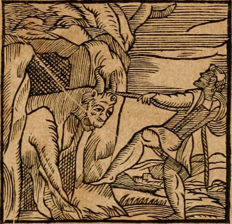 An illustration from Ioannis Pierii Valeriani Bellvnensis Hieroglyphica, sive, De sacris Ægyptiorvm aliarumq gentium literis commentariorum libri LVIII : cum duobus alijs ab eruditissimo viro annexis : accesserunt loco auctarij, Hieroglyphicorum collectanea, ex veteribus & recentioribus auctoribus descripta, & in sex libros digesta : Horapollinis item hieroglyphicorum libri duo, ex postrema Dauidis Hschelij correctione : prætereà eiusdem Pierij declamatiuncula pro barbis sacerdotum, & reliqua opuscula siue poemata omnia, 1614, leaf 98