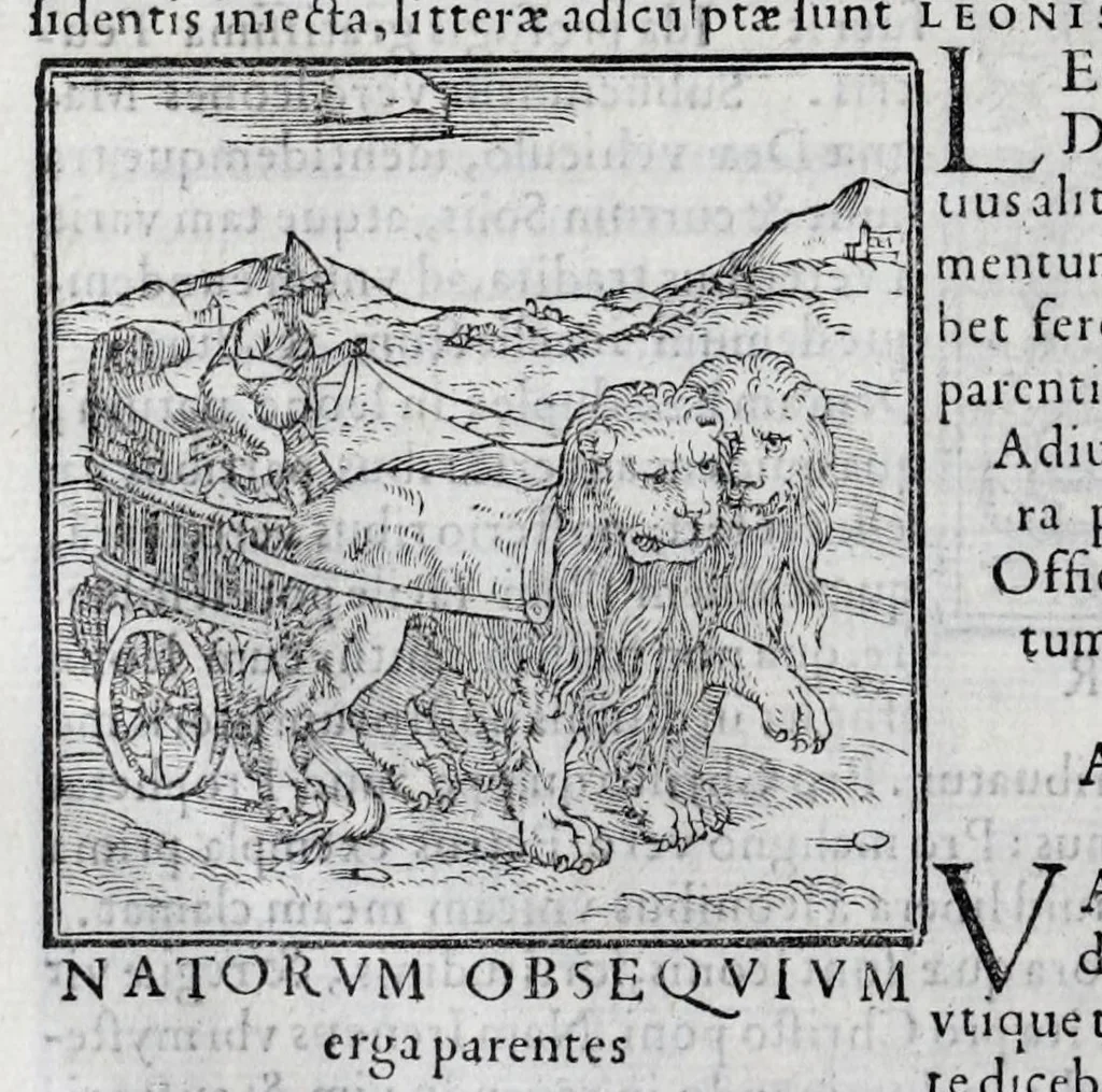 An illustration from Ioannis Pierii Valeriani Hieroglyphicorvm ex sacris Aegyptiorum literis libri octo, 1556, leaf 26