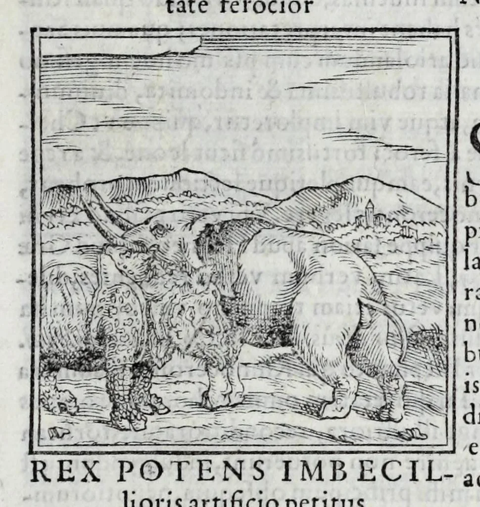 An illustration from Ioannis Pierii Valeriani Hieroglyphicorvm ex sacris Aegyptiorum literis libri octo, 1556, leaf 39