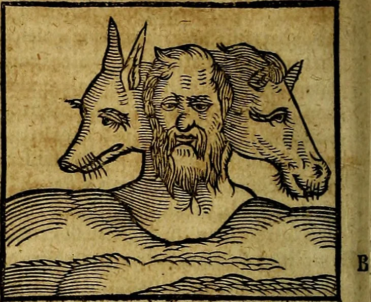 An illustration from Ioannis Pierii Valeriani Bellvnesis Hieroglyphica, sive De sacris Aegypticrvm aliarumq[ue] gentium literis, commentariorum libri LVIII cum duobus alijs ab eruditissimo viro annexis. Accesserunt loco auctarij, Hieroglyphicorum collectanea, ex veteribus & recentioribus auctoribus descripta, & in sex libros digesta. Horapollinis item hieroglyphicorum libri duo, ex postrema Dauidis Hoeschelij correctione. Praetereà eiusdem Pierij declamatiuncula Pro barbis sacerdotum, & reliqua opuscula siue Poemata omnia, 1614, leaf 125