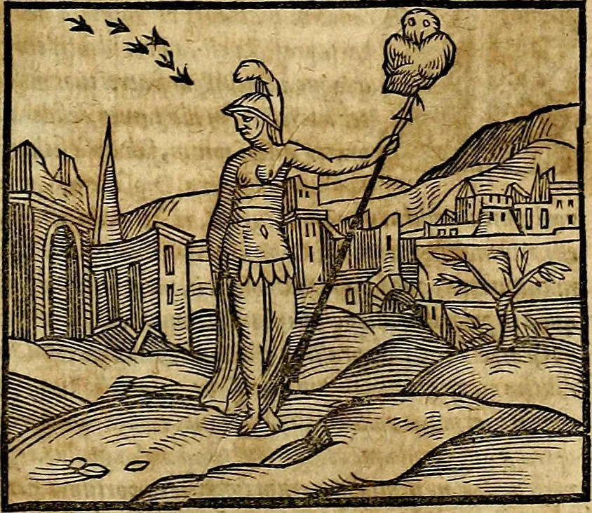 An illustration from Ioannis Pierii Valeriani Bellvnesis Hieroglyphica, sive De sacris Aegypticrvm aliarumq[ue] gentium literis, commentariorum libri LVIII cum duobus alijs ab eruditissimo viro annexis. Accesserunt loco auctarij, Hieroglyphicorum collectanea, ex veteribus & recentioribus auctoribus descripta, & in sex libros digesta. Horapollinis item hieroglyphicorum libri duo, ex postrema Dauidis Hoeschelij correctione. Praetereà eiusdem Pierij declamatiuncula Pro barbis sacerdotum, & reliqua opuscula siue Poemata omnia, 1614, leaf 252