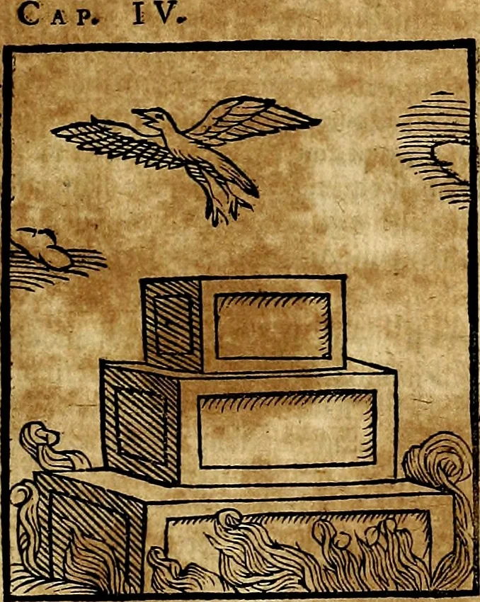 An illustration from Ioannis Pierii Valeriani Bellvnesis Hieroglyphica, sive De sacris Aegypticrvm aliarumq[ue] gentium literis, commentariorum libri LVIII cum duobus alijs ab eruditissimo viro annexis. Accesserunt loco auctarij, Hieroglyphicorum collectanea, ex veteribus & recentioribus auctoribus descripta, & in sex libros digesta. Horapollinis item hieroglyphicorum libri duo, ex postrema Dauidis Hoeschelij correctione. Praetereà eiusdem Pierij declamatiuncula Pro barbis sacerdotum, & reliqua opuscula siue Poemata omnia, 1614, leaf 292