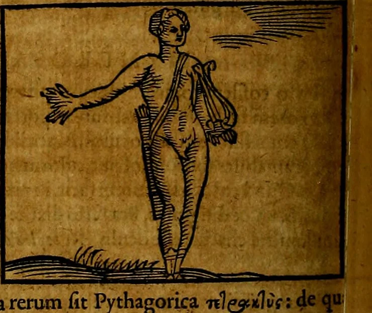 An illustration from Ioannis Pierii Valeriani Bellvnesis Hieroglyphica, sive De sacris Aegypticrvm aliarumq[ue] gentium literis, commentariorum libri LVIII cum duobus alijs ab eruditissimo viro annexis. Accesserunt loco auctarij, Hieroglyphicorum collectanea, ex veteribus & recentioribus auctoribus descripta, & in sex libros digesta. Horapollinis item hieroglyphicorum libri duo, ex postrema Dauidis Hoeschelij correctione. Praetereà eiusdem Pierij declamatiuncula Pro barbis sacerdotum, & reliqua opuscula siue Poemata omnia, 1614, leaf 461