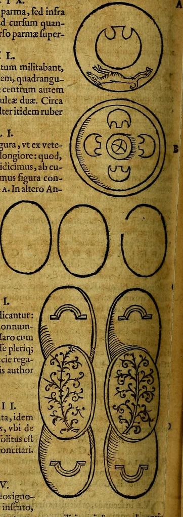 An illustration from Ioannis Pierii Valeriani Bellvnesis Hieroglyphica, sive De sacris Aegypticrvm aliarumq[ue] gentium literis, commentariorum libri LVIII cum duobus alijs ab eruditissimo viro annexis. Accesserunt loco auctarij, Hieroglyphicorum collectanea, ex veteribus & recentioribus auctoribus descripta, & in sex libros digesta. Horapollinis item hieroglyphicorum libri duo, ex postrema Dauidis Hoeschelij correctione. Praetereà eiusdem Pierij declamatiuncula Pro barbis sacerdotum, & reliqua opuscula siue Poemata omnia, 1614, leaf 595