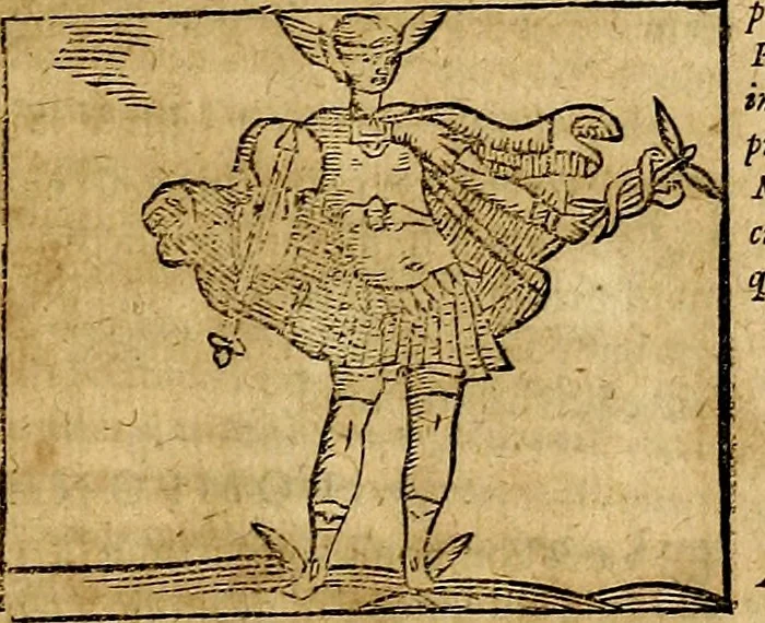 An illustration from Ioannis Pierii Valeriani Bellvnesis Hieroglyphica, sive De sacris Aegypticrvm aliarumq[ue] gentium literis, commentariorum libri LVIII cum duobus alijs ab eruditissimo viro annexis. Accesserunt loco auctarij, Hieroglyphicorum collectanea, ex veteribus & recentioribus auctoribus descripta, & in sex libros digesta. Horapollinis item hieroglyphicorum libri duo, ex postrema Dauidis Hoeschelij correctione. Praetereà eiusdem Pierij declamatiuncula Pro barbis sacerdotum, & reliqua opuscula siue Poemata omnia, 1614, leaf 654