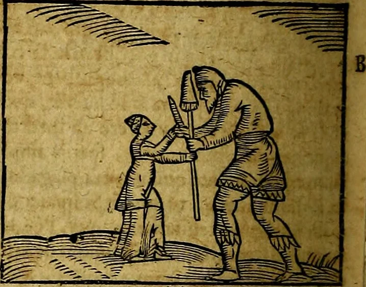 An illustration from Ioannis Pierii Valeriani Bellvnesis Hieroglyphica, sive De sacris Aegypticrvm aliarumq[ue] gentium literis, commentariorum libri LVIII cum duobus alijs ab eruditissimo viro annexis. Accesserunt loco auctarij, Hieroglyphicorum collectanea, ex veteribus & recentioribus auctoribus descripta, & in sex libros digesta. Horapollinis item hieroglyphicorum libri duo, ex postrema Dauidis Hoeschelij correctione. Praetereà eiusdem Pierij declamatiuncula Pro barbis sacerdotum, & reliqua opuscula siue Poemata omnia, 1614, leaf 671