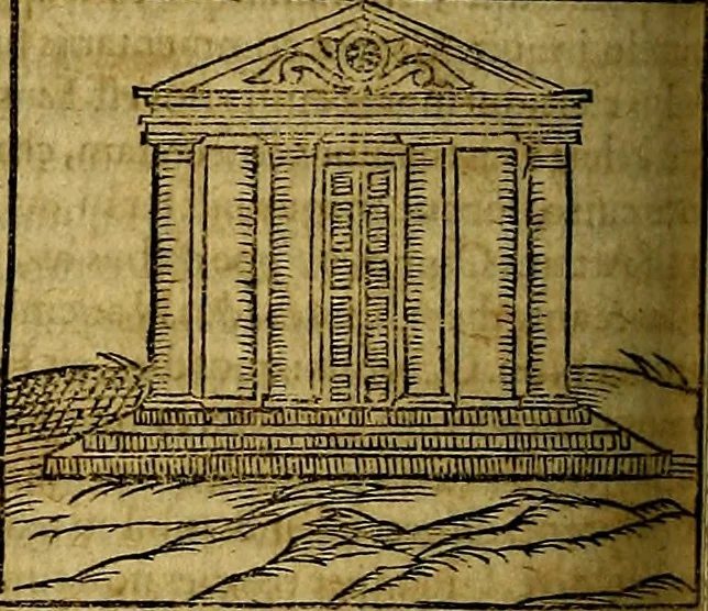 An illustration from Ioannis Pierii Valeriani Bellvnesis Hieroglyphica, sive De sacris Aegypticrvm aliarumq[ue] gentium literis, commentariorum libri LVIII cum duobus alijs ab eruditissimo viro annexis. Accesserunt loco auctarij, Hieroglyphicorum collectanea, ex veteribus & recentioribus auctoribus descripta, & in sex libros digesta. Horapollinis item hieroglyphicorum libri duo, ex postrema Dauidis Hoeschelij correctione. Praetereà eiusdem Pierij declamatiuncula Pro barbis sacerdotum, & reliqua opuscula siue Poemata omnia, 1614, leaf 687