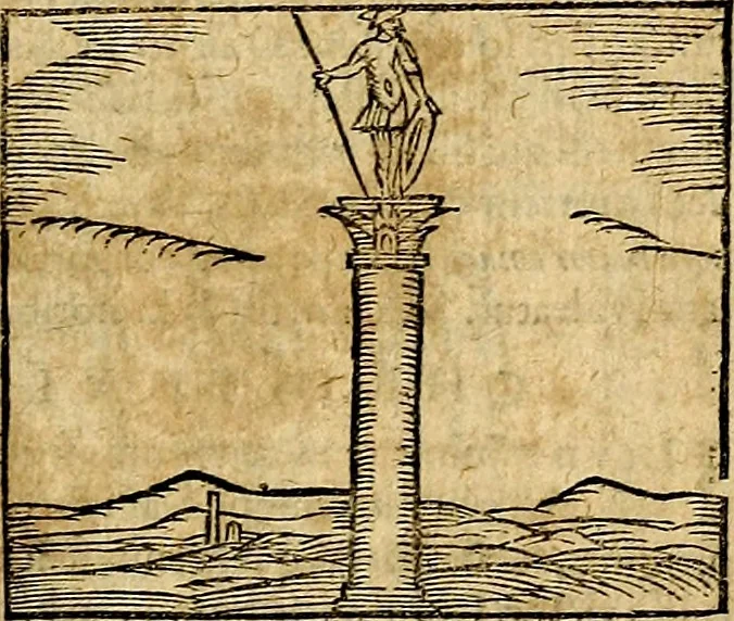 An illustration from Ioannis Pierii Valeriani Bellvnesis Hieroglyphica, sive De sacris Aegypticrvm aliarumq[ue] gentium literis, commentariorum libri LVIII cum duobus alijs ab eruditissimo viro annexis. Accesserunt loco auctarij, Hieroglyphicorum collectanea, ex veteribus & recentioribus auctoribus descripta, & in sex libros digesta. Horapollinis item hieroglyphicorum libri duo, ex postrema Dauidis Hoeschelij correctione. Praetereà eiusdem Pierij declamatiuncula Pro barbis sacerdotum, & reliqua opuscula siue Poemata omnia, 1614, leaf 688
