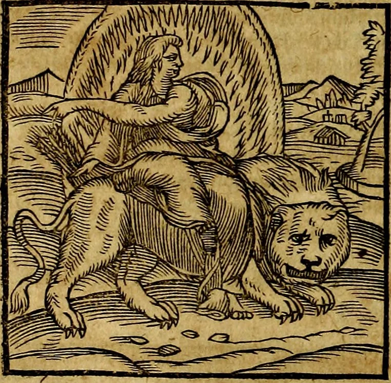 An illustration from Ioannis Pierii Valeriani Bellvnesis Hieroglyphica, sive De sacris Aegypticrvm aliarumq[ue] gentium literis, commentariorum libri LVIII cum duobus alijs ab eruditissimo viro annexis. Accesserunt loco auctarij, Hieroglyphicorum collectanea, ex veteribus & recentioribus auctoribus descripta, & in sex libros digesta. Horapollinis item hieroglyphicorum libri duo, ex postrema Dauidis Hoeschelij correctione. Praetereà eiusdem Pierij declamatiuncula Pro barbis sacerdotum, & reliqua opuscula siue Poemata omnia, 1614, leaf 77