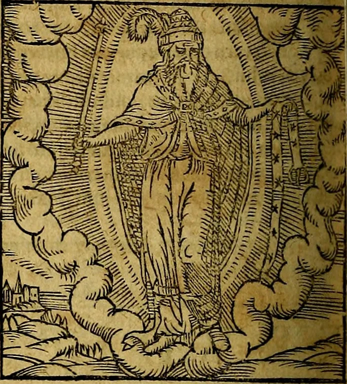 An illustration from Ioannis Pierii Valeriani Bellvnesis Hieroglyphica, sive De sacris Aegypticrvm aliarumq[ue] gentium literis, commentariorum libri LVIII cum duobus alijs ab eruditissimo viro annexis. Accesserunt loco auctarij, Hieroglyphicorum collectanea, ex veteribus & recentioribus auctoribus descripta, & in sex libros digesta. Horapollinis item hieroglyphicorum libri duo, ex postrema Dauidis Hoeschelij correctione. Praetereà eiusdem Pierij declamatiuncula Pro barbis sacerdotum, & reliqua opuscula siue Poemata omnia, 1614, leaf 793