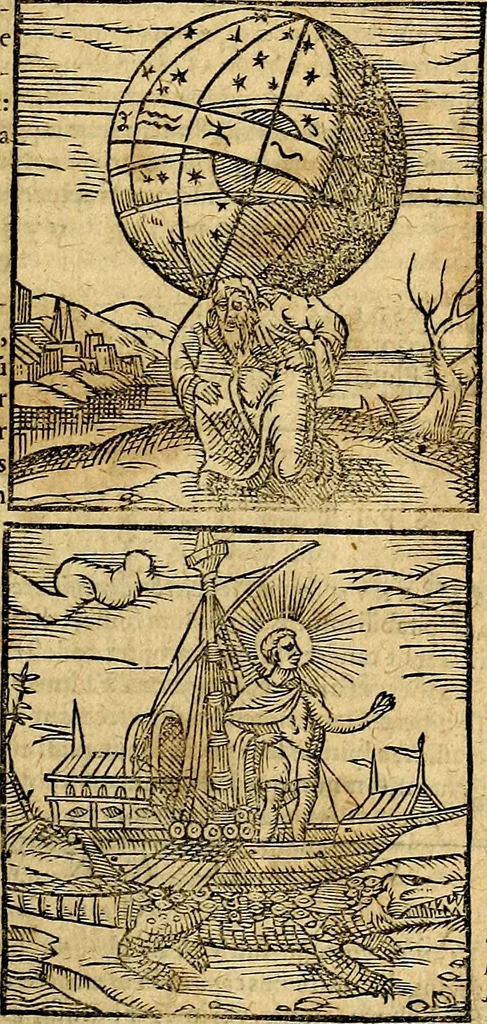An illustration from Ioannis Pierii Valeriani Bellvnesis Hieroglyphica, sive De sacris Aegypticrvm aliarumq[ue] gentium literis, commentariorum libri LVIII cum duobus alijs ab eruditissimo viro annexis. Accesserunt loco auctarij, Hieroglyphicorum collectanea, ex veteribus & recentioribus auctoribus descripta, & in sex libros digesta. Horapollinis item hieroglyphicorum libri duo, ex postrema Dauidis Hoeschelij correctione. Praetereà eiusdem Pierij declamatiuncula Pro barbis sacerdotum, & reliqua opuscula siue Poemata omnia, 1614, leaf 794