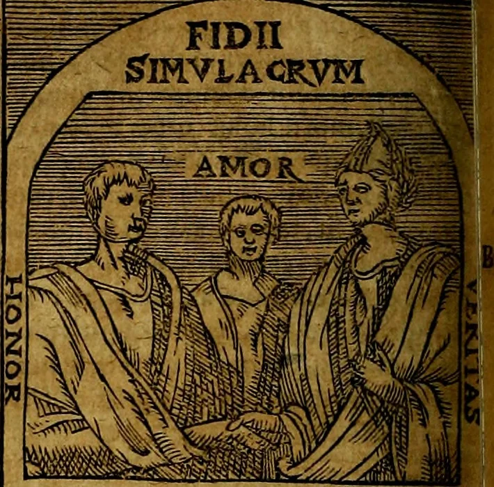 An illustration from Ioannis Pierii Valeriani Bellvnesis Hieroglyphica, sive De sacris Aegypticrvm aliarumq[ue] gentium literis, commentariorum libri LVIII cum duobus alijs ab eruditissimo viro annexis. Accesserunt loco auctarij, Hieroglyphicorum collectanea, ex veteribus & recentioribus auctoribus descripta, & in sex libros digesta. Horapollinis item hieroglyphicorum libri duo, ex postrema Dauidis Hoeschelij correctione. Praetereà eiusdem Pierij declamatiuncula Pro barbis sacerdotum, & reliqua opuscula siue Poemata omnia, 1614, leaf 803