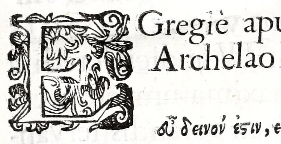 An illustration from Ioannis Rhodii De acia dissertatio ad Cornelii Celsi mentem, 1639, leaf 7