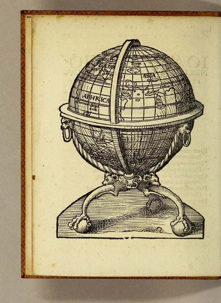 An illustration from Ioannis Schoneri Carolostadii opusculum geographicum ex diuersorum libris ac cartis summa cura & diligentia collectum, accommodatum ad recenter elaboratum ab eodem globum descriptionis terrenæ. ., 1533, leaf 8