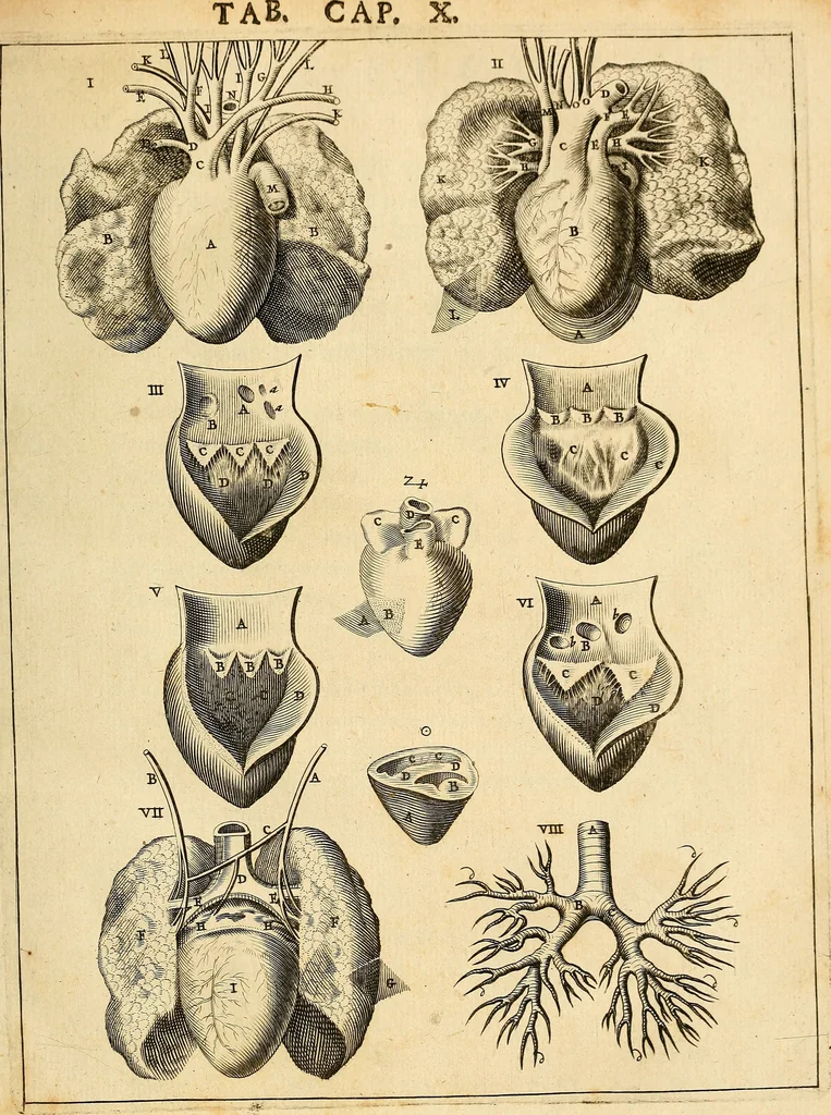 An illustration from Ioannis Veslingii ... Syntagma anatomicum, 1647, leaf 150
