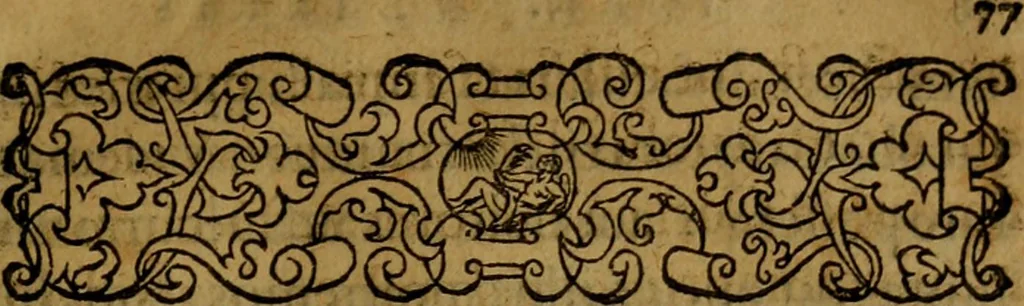 An illustration from Ioan. Veteris Orationes in medicinae commendationem : & in gratiam octodecim medicae laureae candidatorum institutae, ac in eorundem scholis per tres co[n]tinuos dies habitae, in quibus perpetua gymnasiorum corporis & animi comparatio explicatur .., 1560, leaf 78