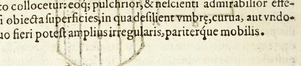 An illustration from Io. Baptistae Benedicti patritij veneti philosophi De gnomonvm vmbrarvmq. solarivm vsv liber : nunc primùm publicae utilitati, studiosorumq̀. commoditati in lucem aeditus, 1574, leaf 230
