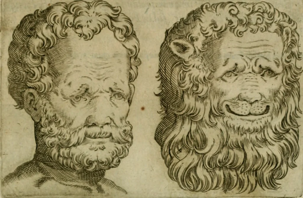 An illustration from Io. Baptistae Portae neapolitani De hvmana physiognomonia libri IIII, 1586, leaf 86
