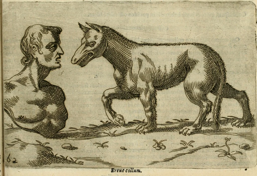 An illustration from Io. Batis. Portae Neap. De humana physiognomia li. VI : in quibus docetur quom[odo] animi propentes naturalibus remediis compesci possint, 1602, leaf 114