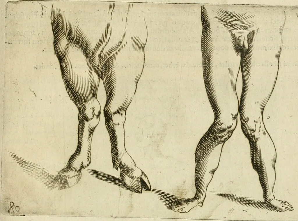 An illustration from Io. Batis. Portae Neap. De humana physiognomia li. VI : in quibus docetur quom[odo] animi propentes naturalibus remediis compesci possint, 1602, leaf 144