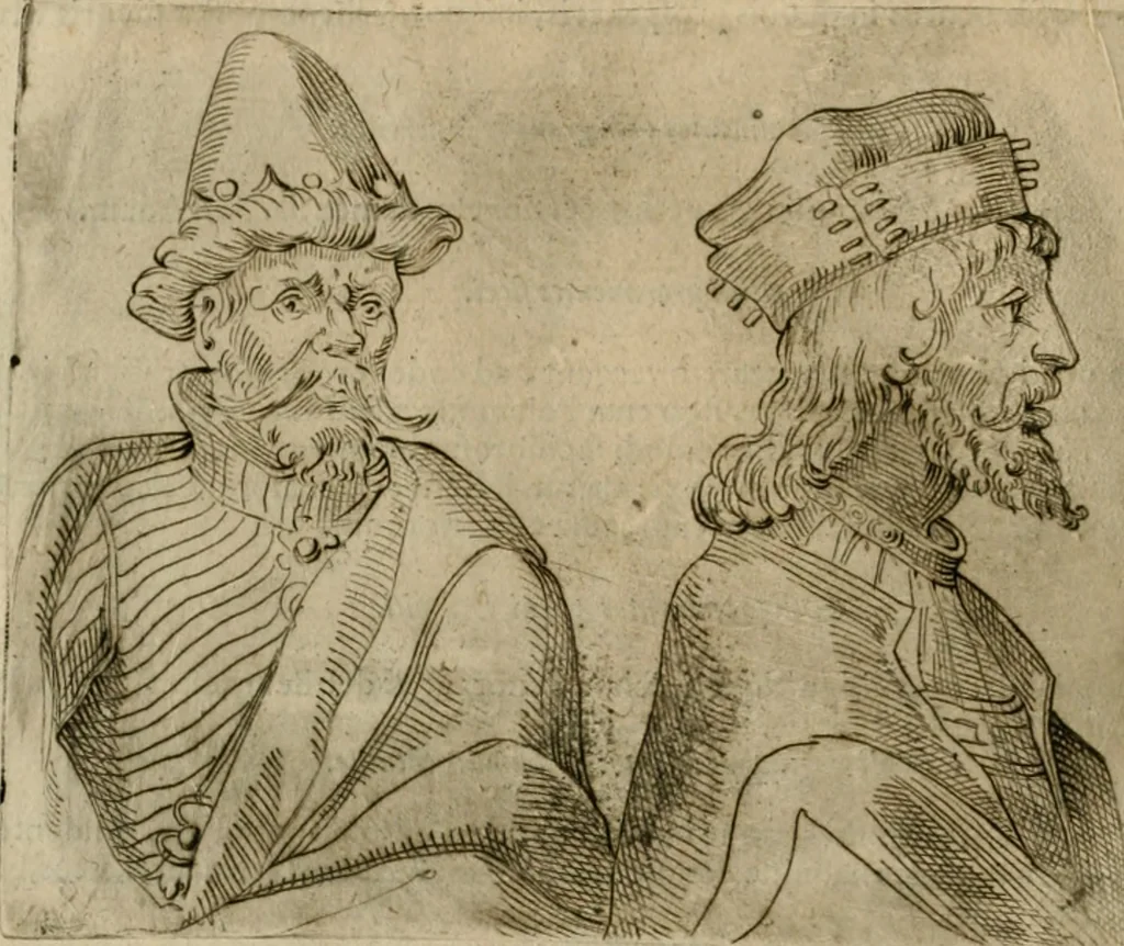 An illustration from Io. Batis. Portae Neap. De humana physiognomia li. VI : in quibus docetur quom[odo] animi propentes naturalibus remediis compesci possint, 1602, leaf 169