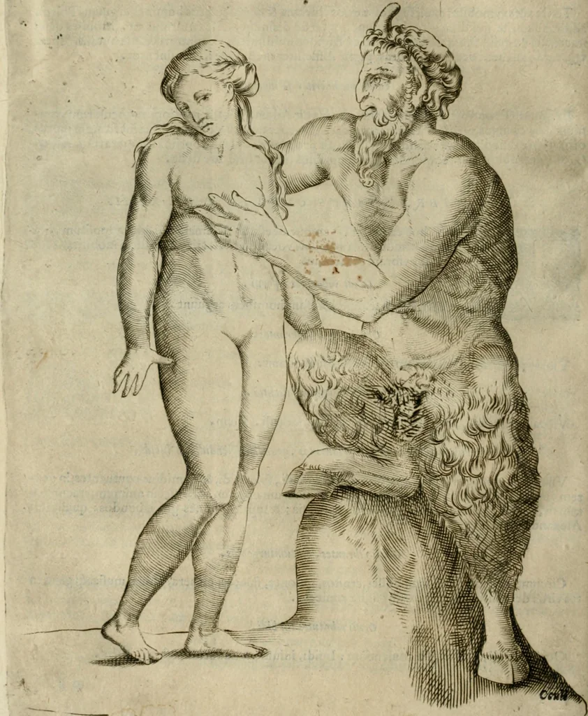 An illustration from Io. Batis. Portae Neap. De humana physiognomia li. VI : in quibus docetur quom[odo] animi propentes naturalibus remediis compesci possint, 1602, leaf 185