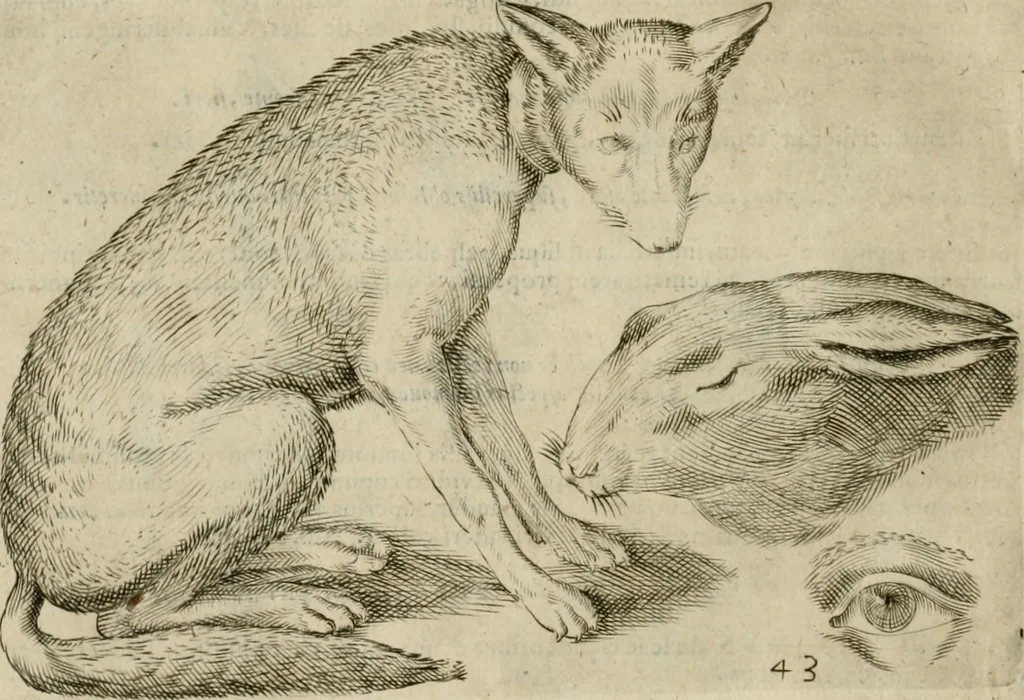 An illustration from Io. Batis. Portae Neap. De humana physiognomia li. VI : in quibus docetur quom[odo] animi propentes naturalibus remediis compesci possint, 1602, leaf 187