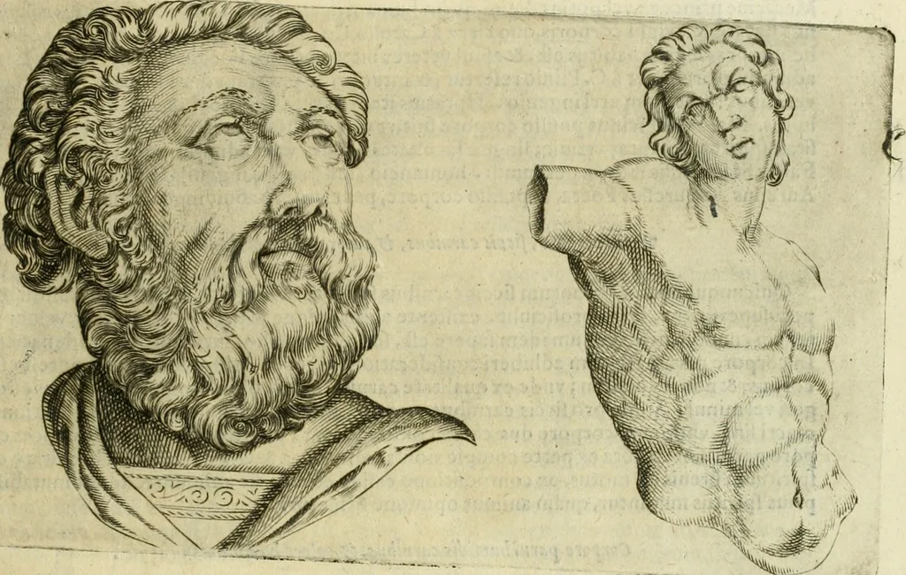 An illustration from Io. Batis. Portae Neap. De humana physiognomia li. VI : in quibus docetur quom[odo] animi propentes naturalibus remediis compesci possint, 1602, leaf 214